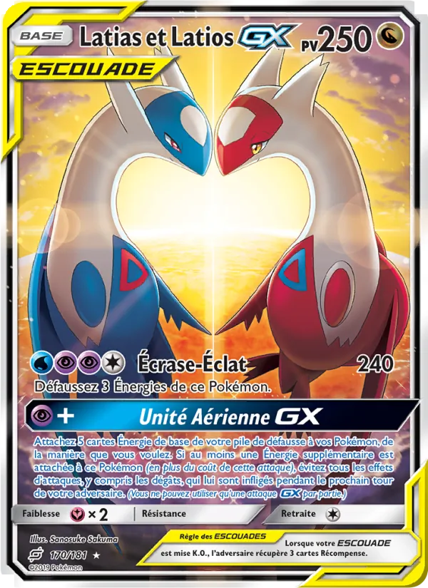 Carte Latias et Latios GX 170/181 – Duo de Choc