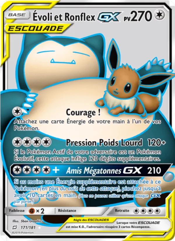Carte Évoli et Ronflex GX 171/181 – Duo de Choc