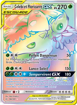 Carte Celebi et Florizarre GX 182/181 – Duo de Choc