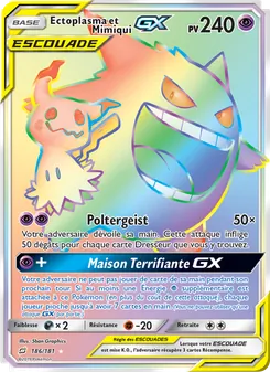 Carte Ectoplasma et Mimiqui GX 186/181 – Duo de Choc