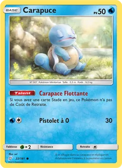 Carte Carapuce 22/181 – Duo de Choc