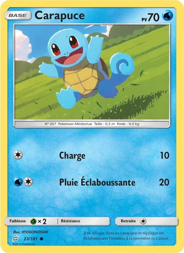 Carte Carapuce 23/181 – Duo de Choc
