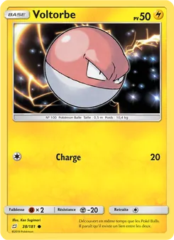 Carte Voltorbe 38/181 – Duo de Choc