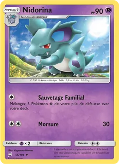 Carte Nidorina 55/181 – Duo de Choc