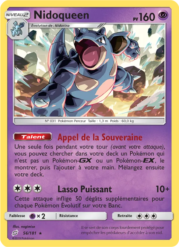 Carte Nidoqueen 56/181 – Duo de Choc
