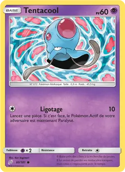Carte Tentacool 60/181 – Duo de Choc