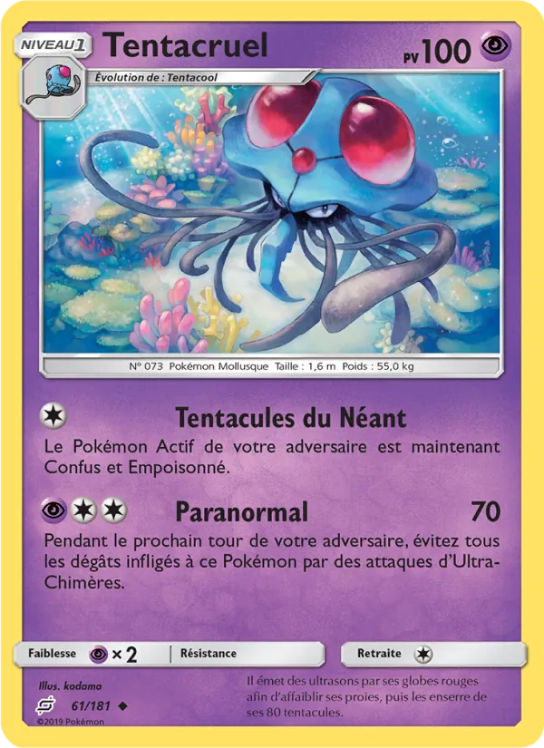 Carte Tentacruel 61/181 – Duo de Choc