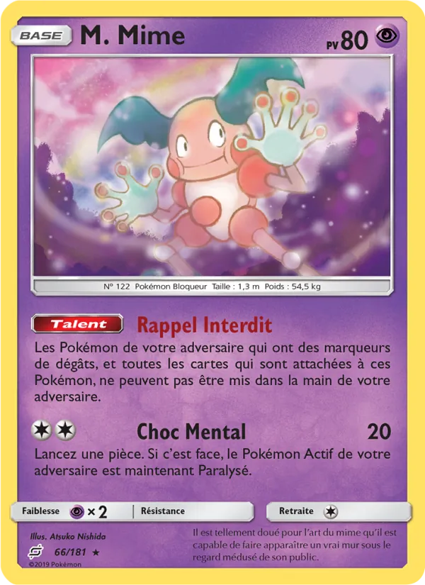 Carte M. Mime 66/181 – Duo de Choc