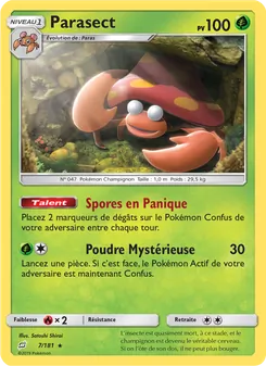 Carte Parasect 7/181 – Duo de Choc