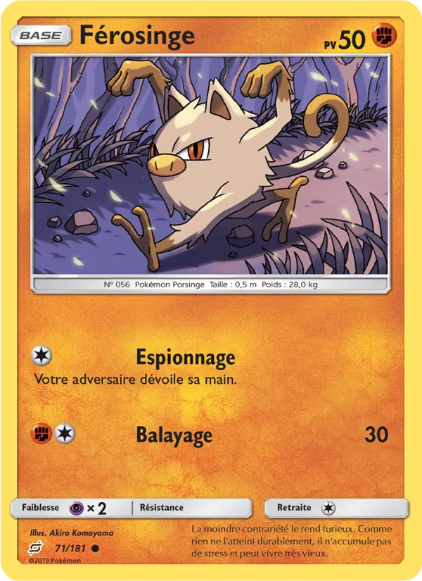 Carte Férosinge 71/181 – Duo de Choc