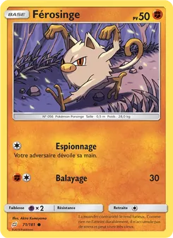 Carte Férosinge 71/181 – Duo de Choc