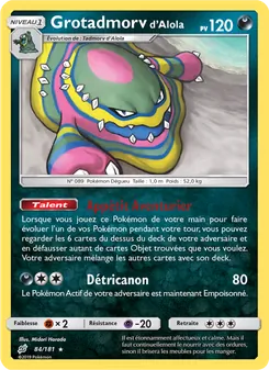 Carte Grotadmorv d’Alola 84/181 – Duo de Choc