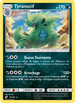 Carte Tyranocif 85/181 – Duo de Choc