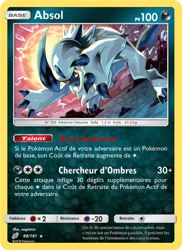 Carte Absol 88/181 – Duo de Choc