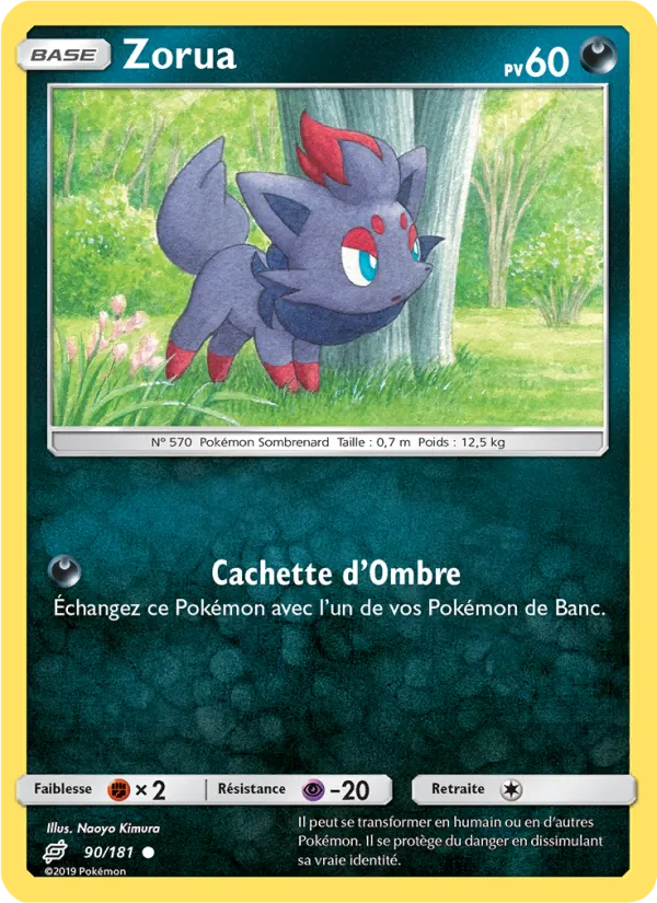 Carte Zorua 90/181 – Duo de Choc