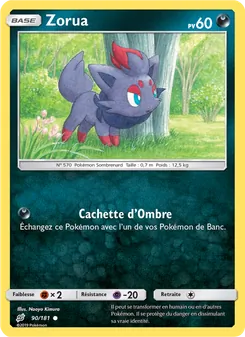 Carte Zorua 90/181 – Duo de Choc
