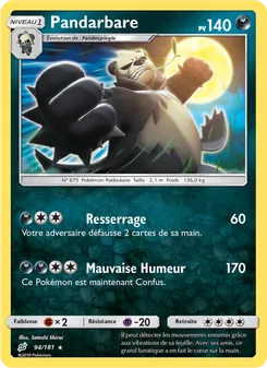 Carte Pandarbare 94/181 – Duo de Choc