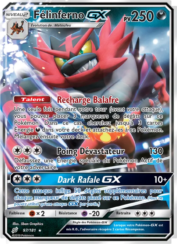 Carte Félinferno GX 97/181 – Duo de Choc