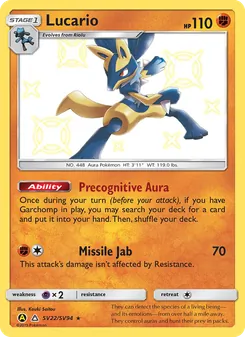 Carte Lucario SV22 – Destinées Occultes Coffre Étincelant