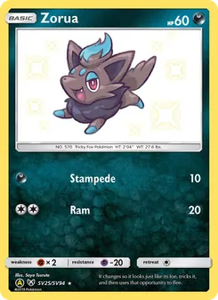 Carte Zorua SV25 – Destinées Occultes – Coffre Chromatique