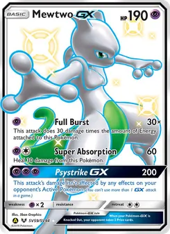 Carte Mewtwo-GX SV59 – Destinées Occultes Coffre Étincelant