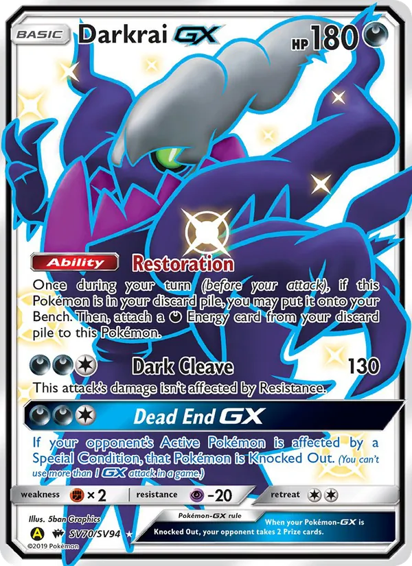 Carte Darkrai-GX SV70 – Destinées Occultes – Coffre Chromatique
