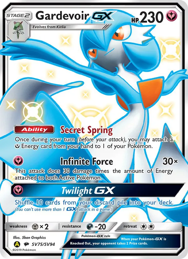 Carte Gardevoir-GX SV75 – Destinées Occultes – Coffre Chromatique