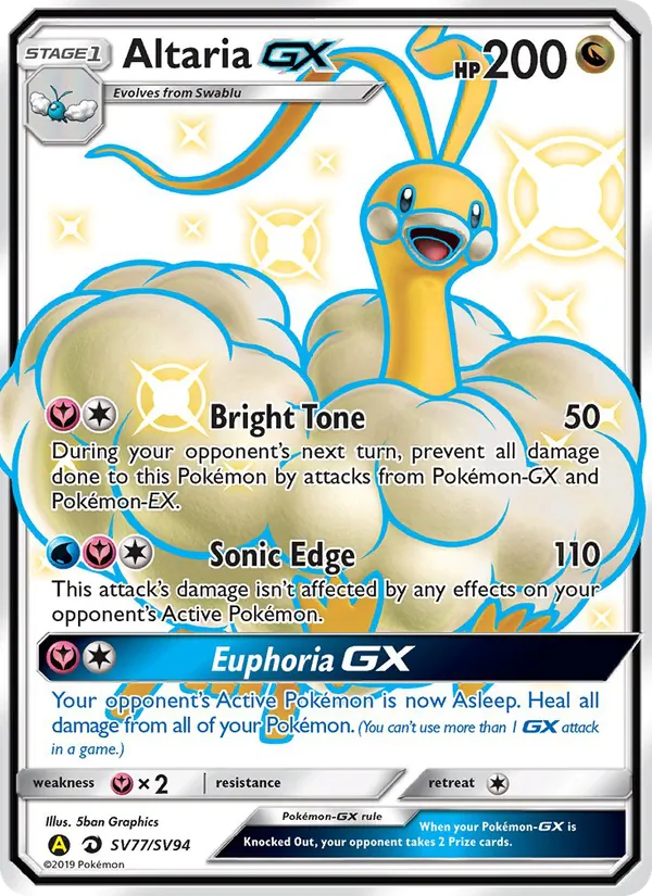 Carte Altaria-GX SV77 – Destinées Occultes – Coffre Chromatique