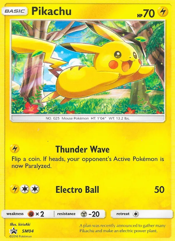 Carte Pikachu SM04 – Promo SM