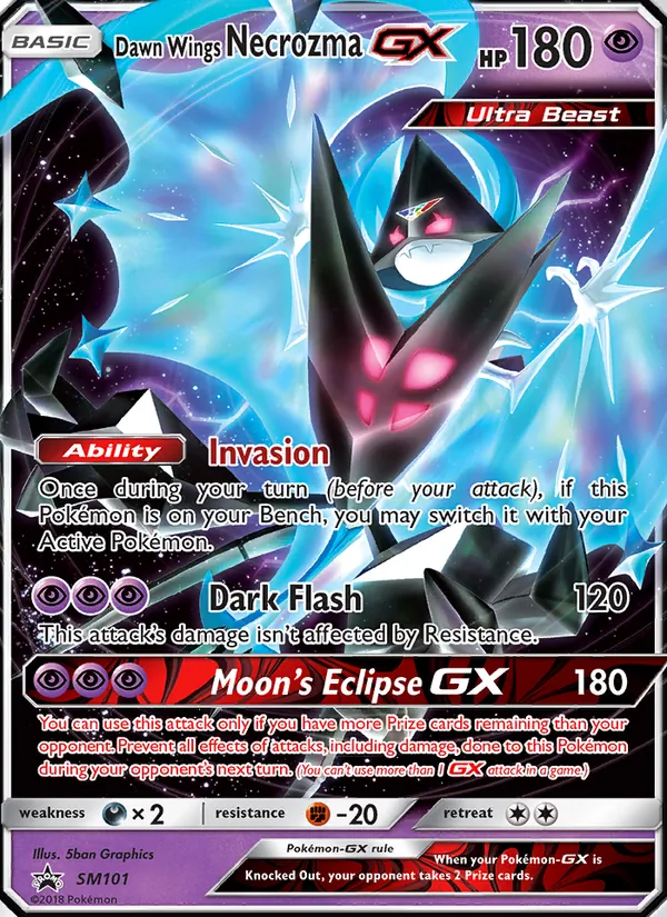 Carte Necrozma Ailes de l’Aurore GX SM101 – Promo SM