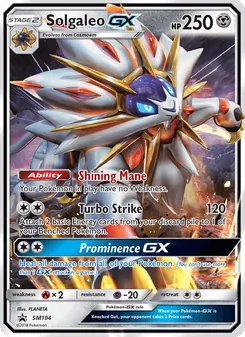 Carte Solgaleo GX SM104 – Promo SM