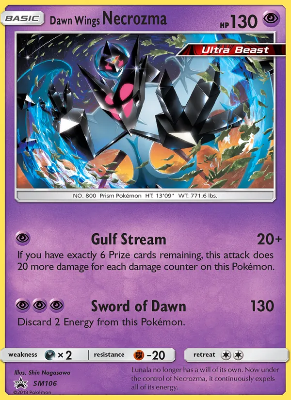 Carte Necrozma Ailes de l’Aurore SM106 – Promo SM