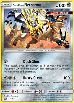 Carte Necrozma Crinière du Couchant SM107 – Promo SM