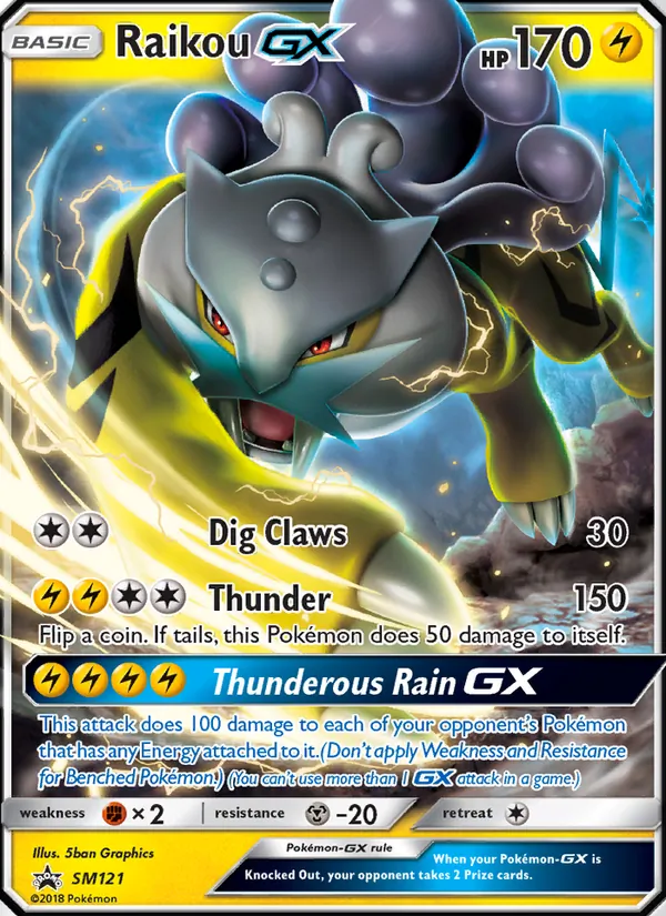 Carte Raikou GX SM121 – Promo SM
