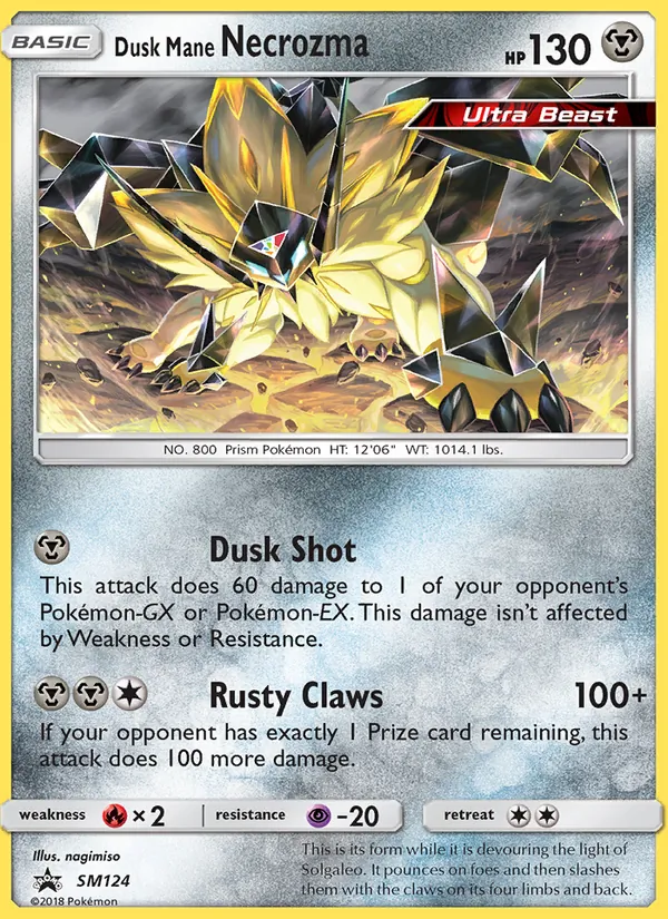 Carte Necrozma Crinière du Couchant SM124 – Promo SM