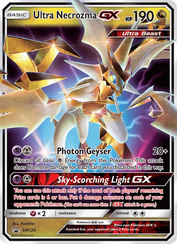 Carte Ultra-Necrozma GX SM126 – Promo SM