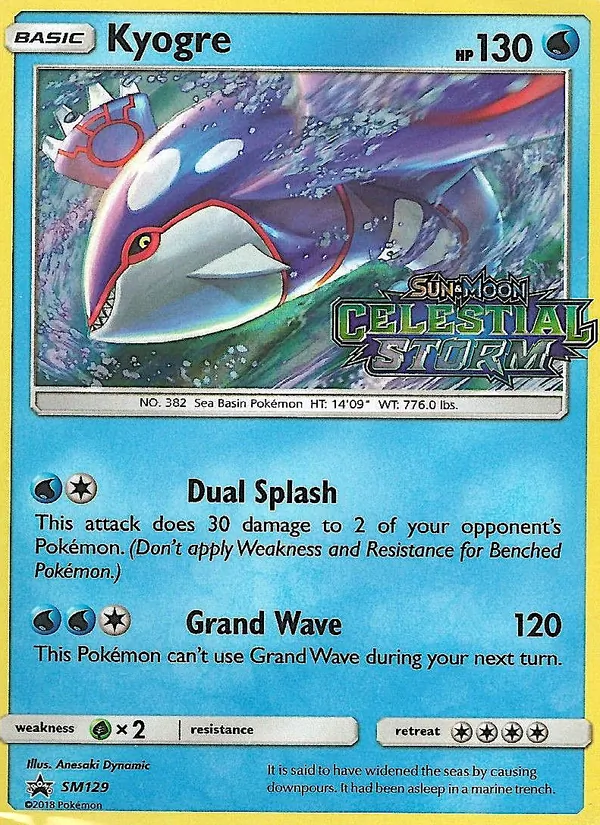 Carte Kyogre SM129 – Promo SM