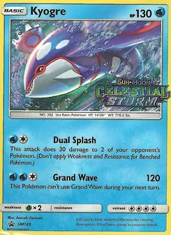 Carte Kyogre SM129 – Promo SM