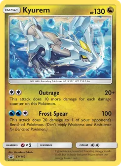 Carte Kyurem SM142 – Promo SM