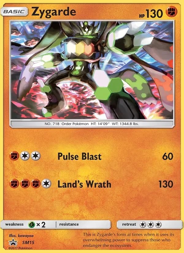 Carte Zygarde SM15 – Promo SM