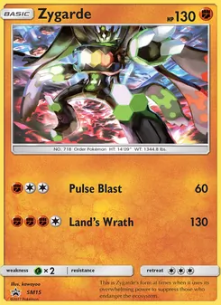 Carte Zygarde SM15 – Promo SM