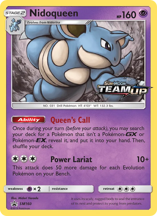 Carte Nidoqueen SM160 – Promo SM