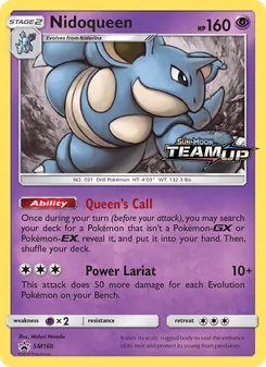 Carte Nidoqueen SM160 – Promo SM