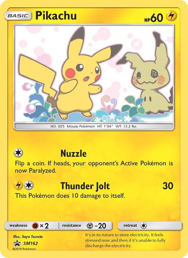 Carte Pikachu SM162 – Promo SM
