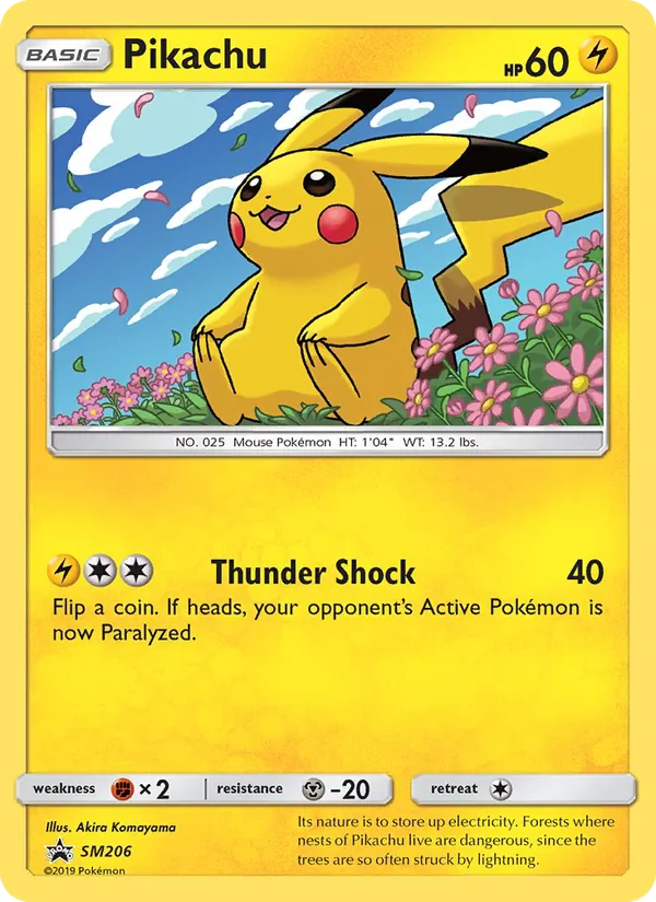 Carte Pikachu SM206 – Promo SM