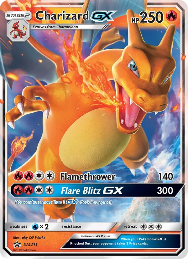 Carte Dracaufeu GX SM211 – Promo SM