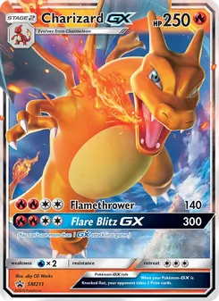 Carte Dracaufeu GX SM211 – Promo SM