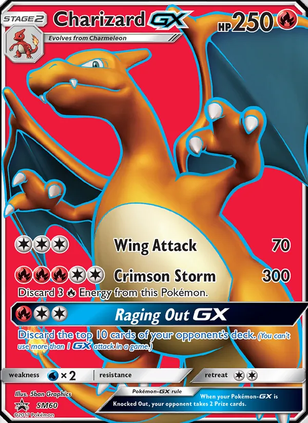 Carte Dracaufeu GX SM60 – Promo SM