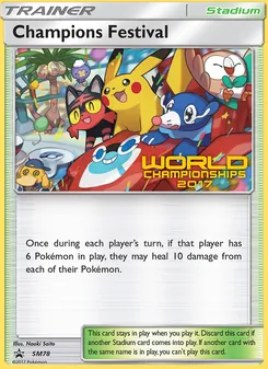 Carte Festival des Champions SM78 – Promo SM