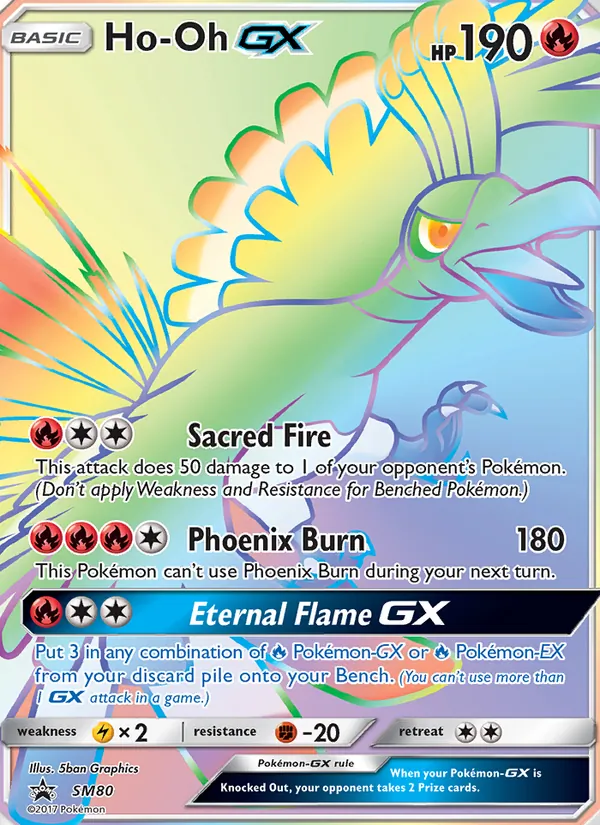 Carte Ho-Oh GX SM80 – Promo SM